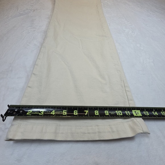 Pilcro The Kit Women 28 Beige Wide Leg Utility Khakis Trouser Pockets Buckle - Picture 12 of 12